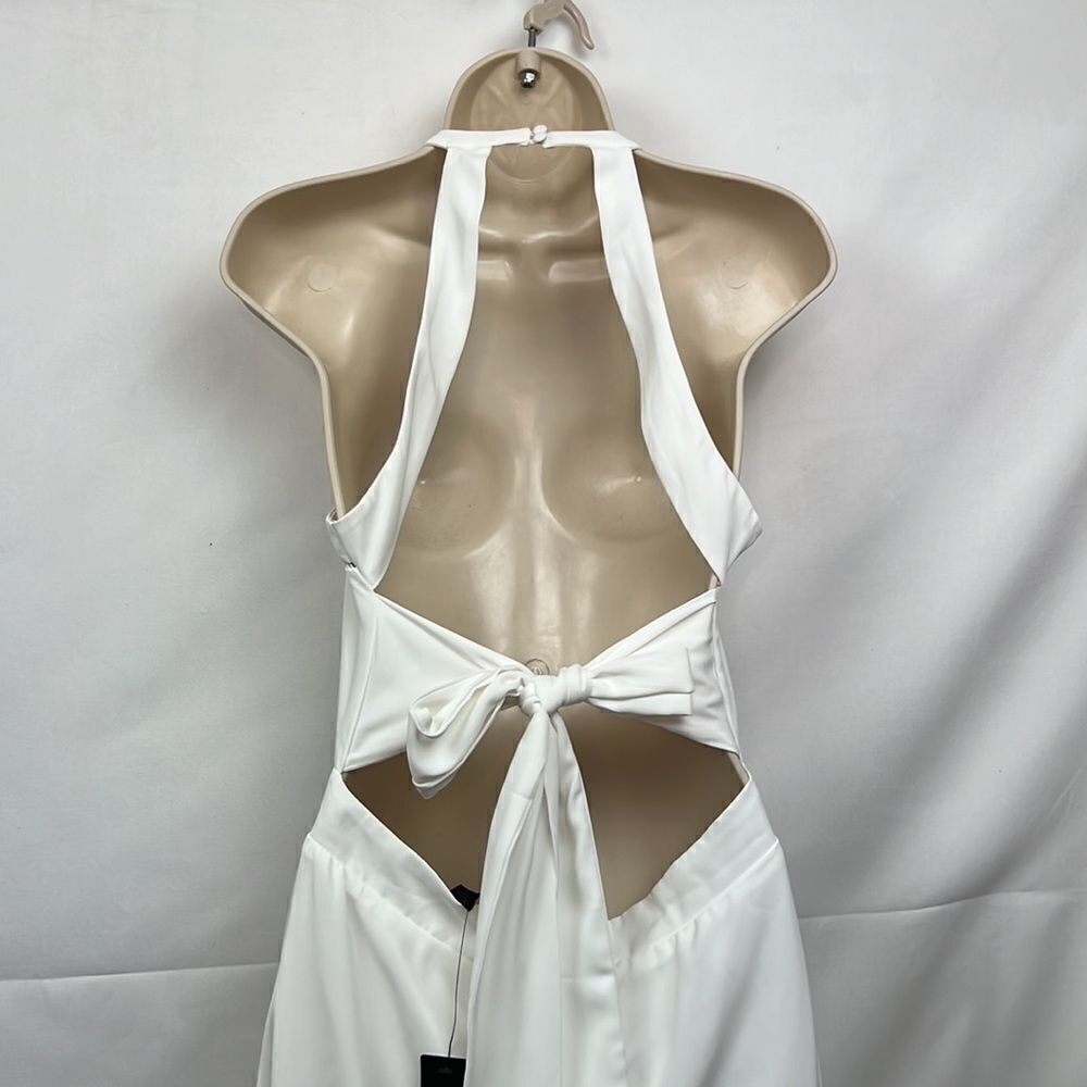 Lulu's White Halter Midi Dress - Picture 11 of 16